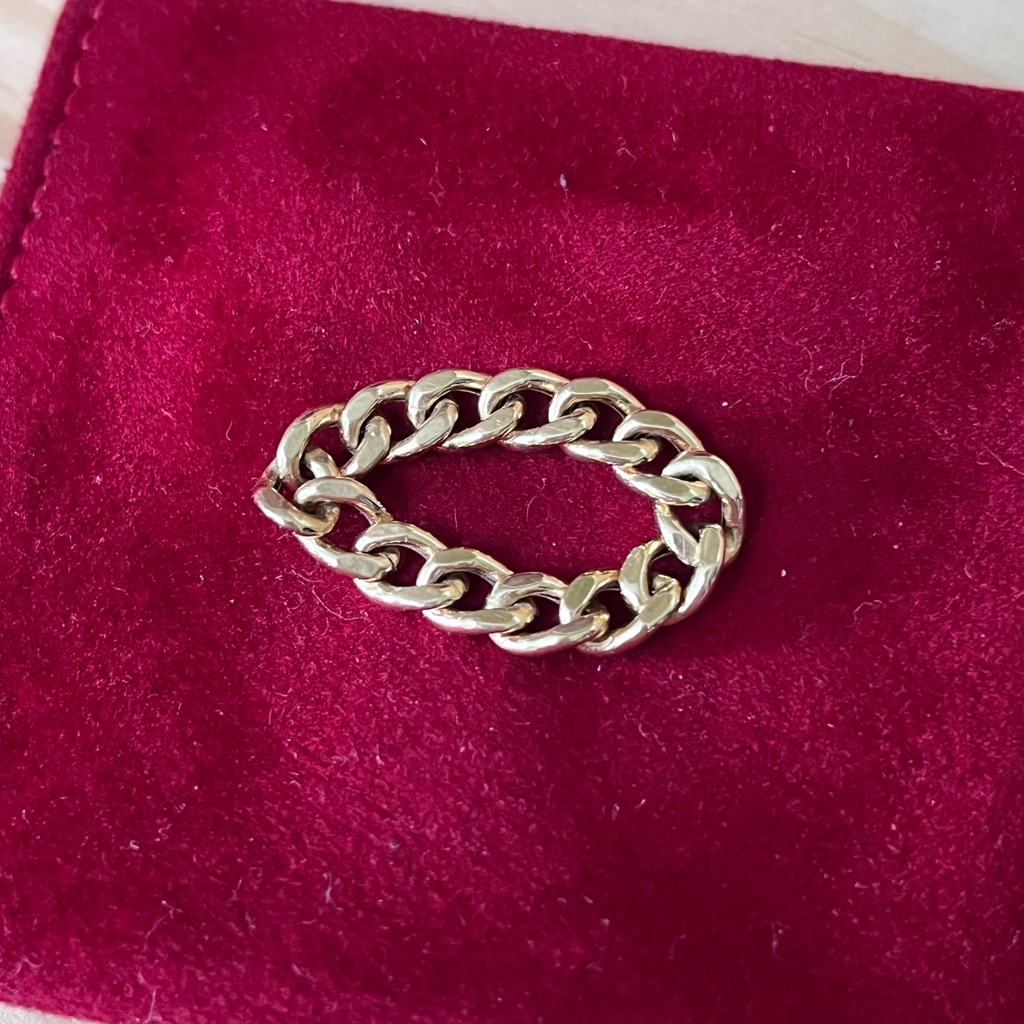 Mejuri Bold Chain Ring (Older Version) - Size 6